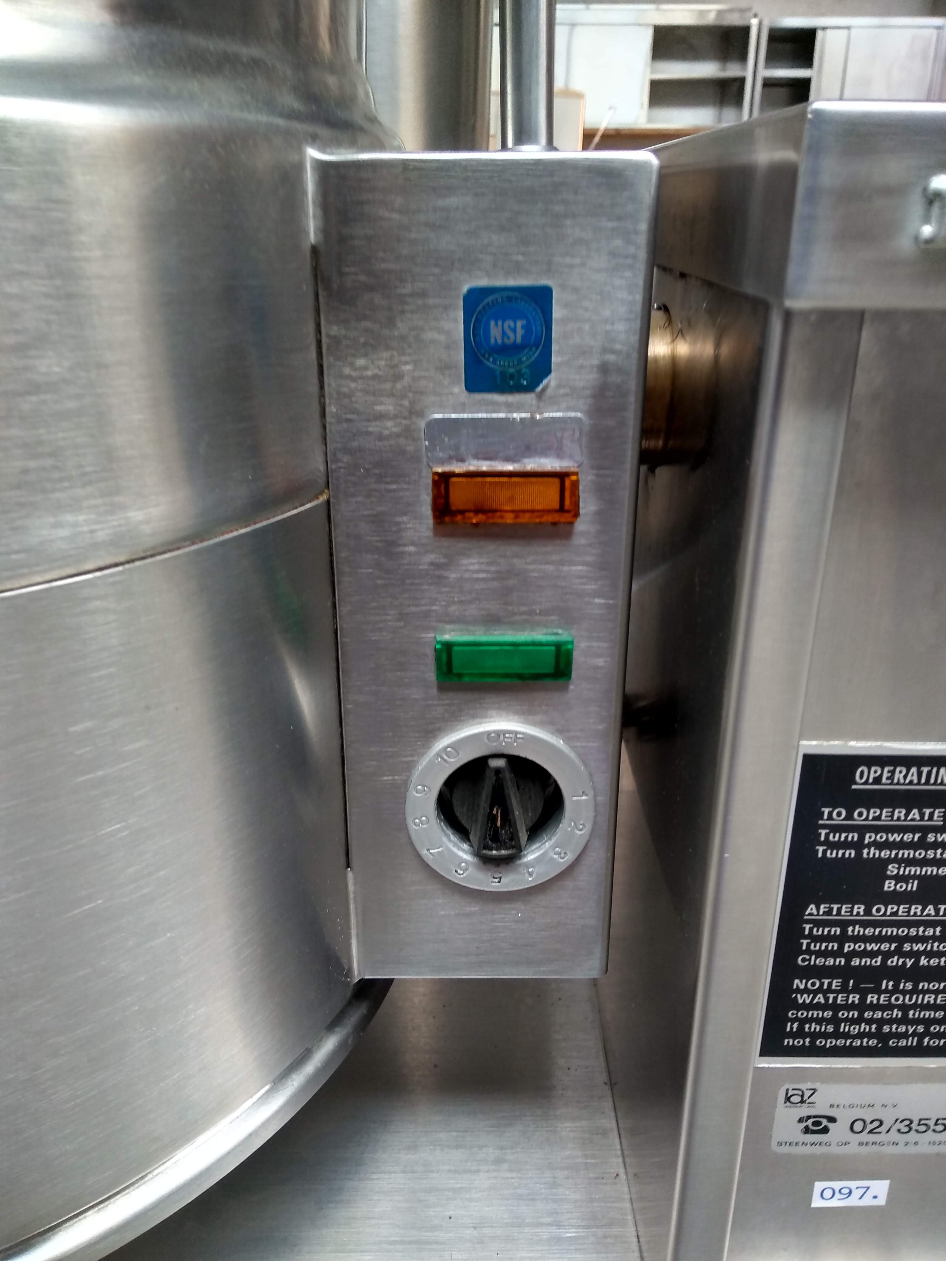 tilting cooking kettle bardeau 27 liter second hand FT 5CE Bart Rotsaert Machinery